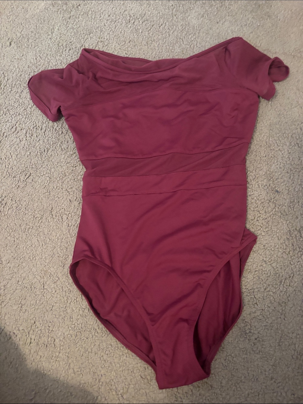 Burgundy BLOCH leotard